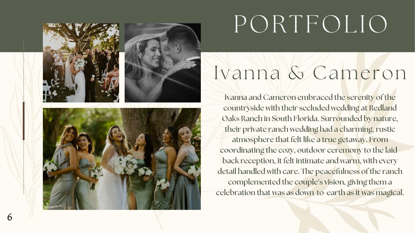 Ivanna and Cameron wedding portfolio
