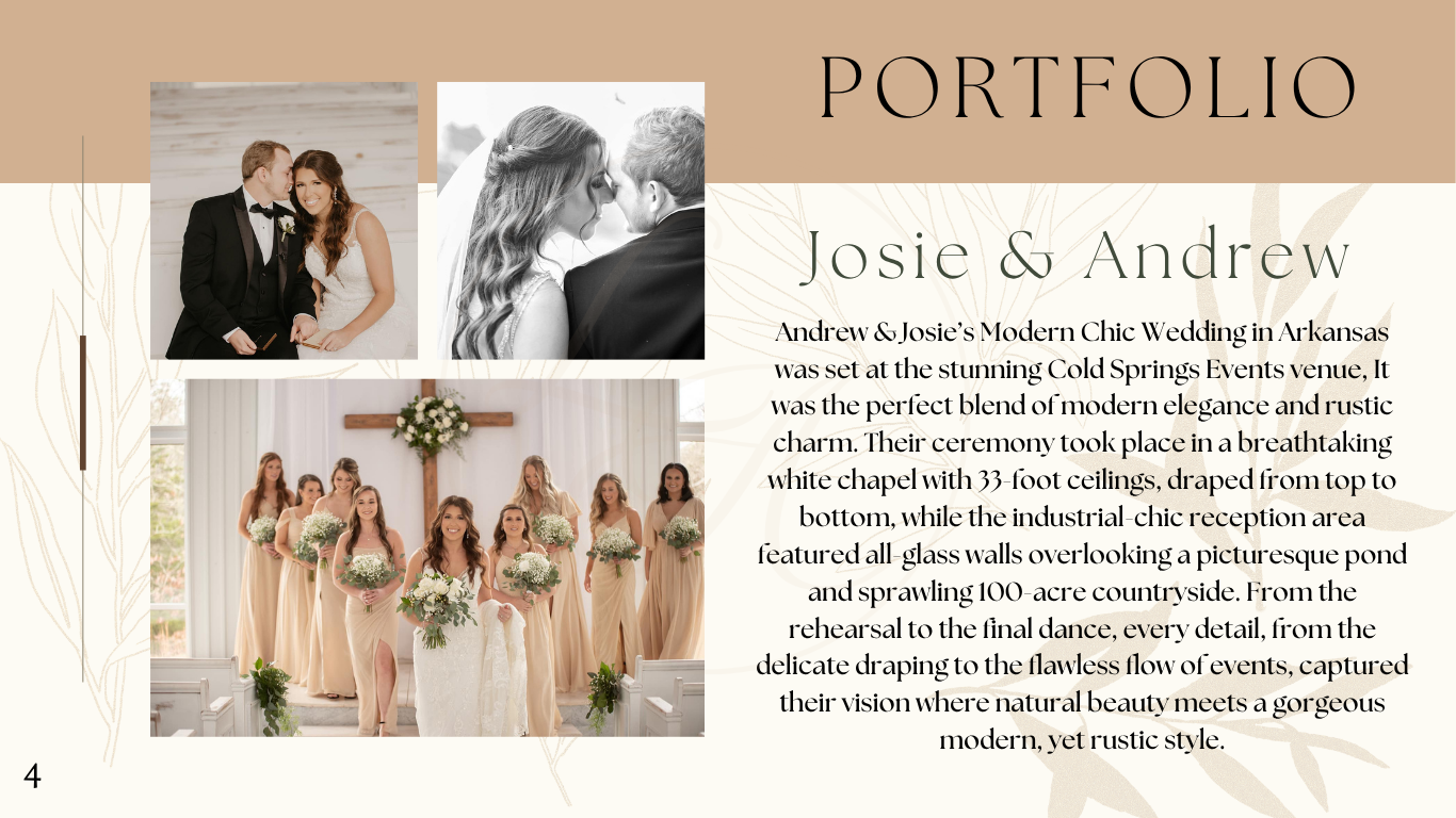 Josie and Andrew wedding portfolio